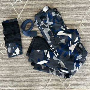 Perfect Moment Blue and Gray Kids Bottoms